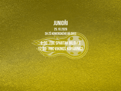 JUNIOŘI 25.10.2026